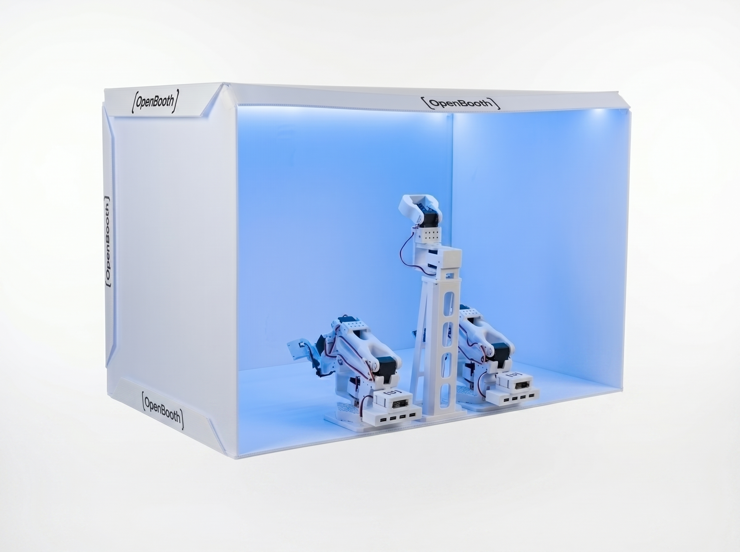 OpenBooth configured with SO-101 robot arms